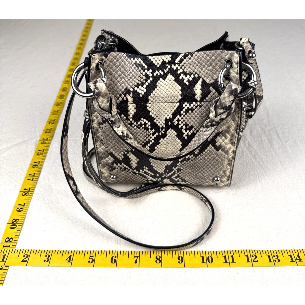 Rebecca Minkoff Kate Mini Tote Embossed Snakeskin Versatile Leather Crossbody